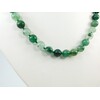 Chalcedony necklace green 10 mm