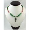 Exclusive necklace &quot;Green Flame&quot; Chrysoprase