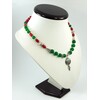 Exclusive necklace &quot;Green Flame&quot; Chrysoprase