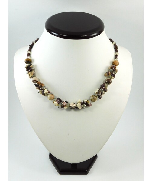 Exclusive necklace "Chocolate" Jasper