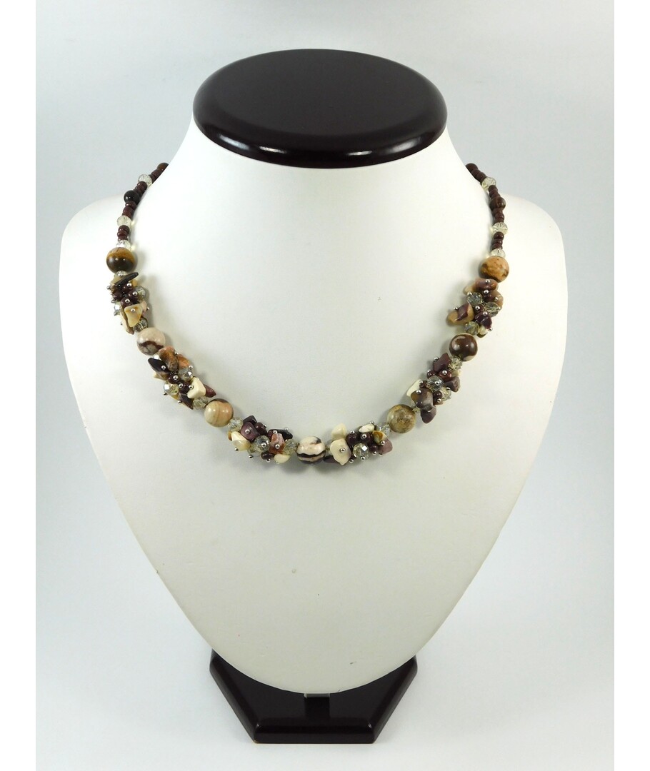 Exclusive necklace "Chocolate" Jasper