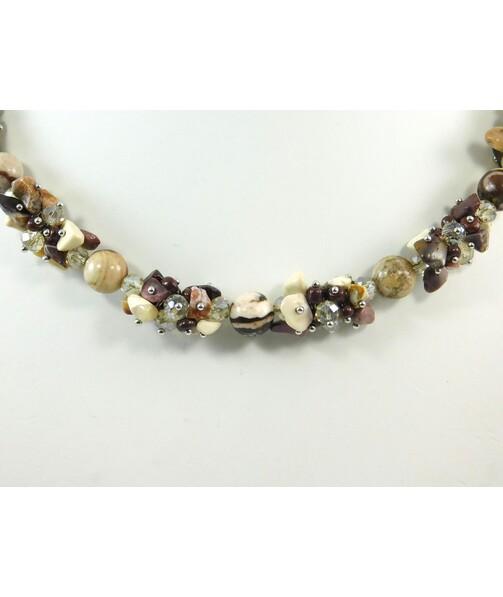 Exclusive necklace "Chocolate" Jasper