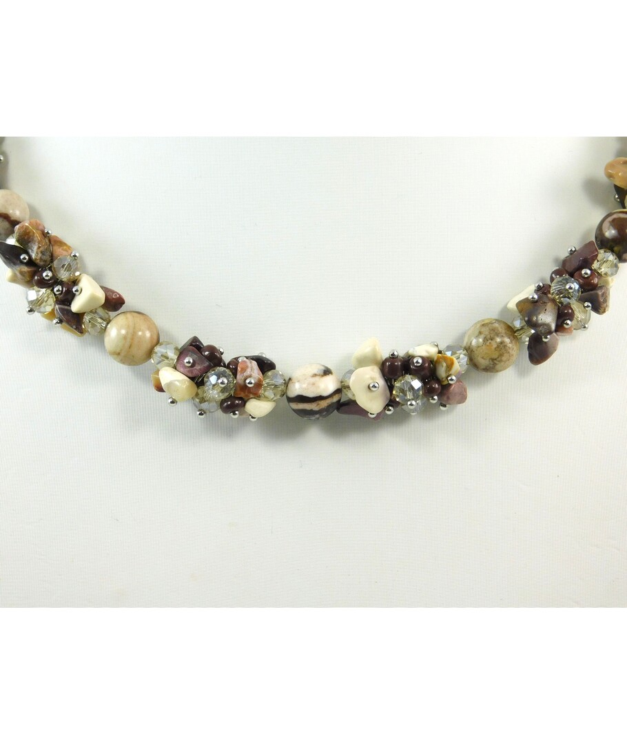 Exclusive necklace "Chocolate" Jasper