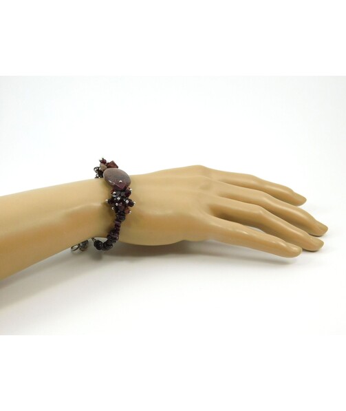 Exclusive bracelet "Esmeralda" Jasper, Garnet