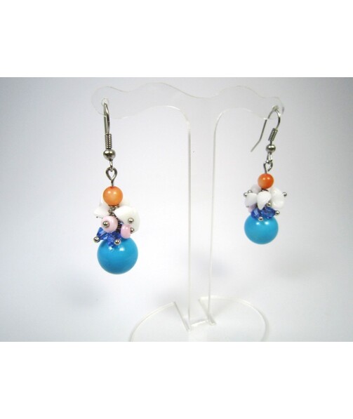 Exclusive earrings from Turquoise (pressed) "Touch of an angel"