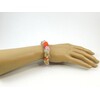 Exclusive bracelet, Coral, Citrine, Rose quartz