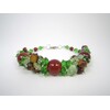 Exclusive bracelet &quot;Glazed Honeycomb&quot;. Carnelian, Tiger&#039;s eye, Prenit