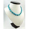 Necklace Turquoise oval press 													