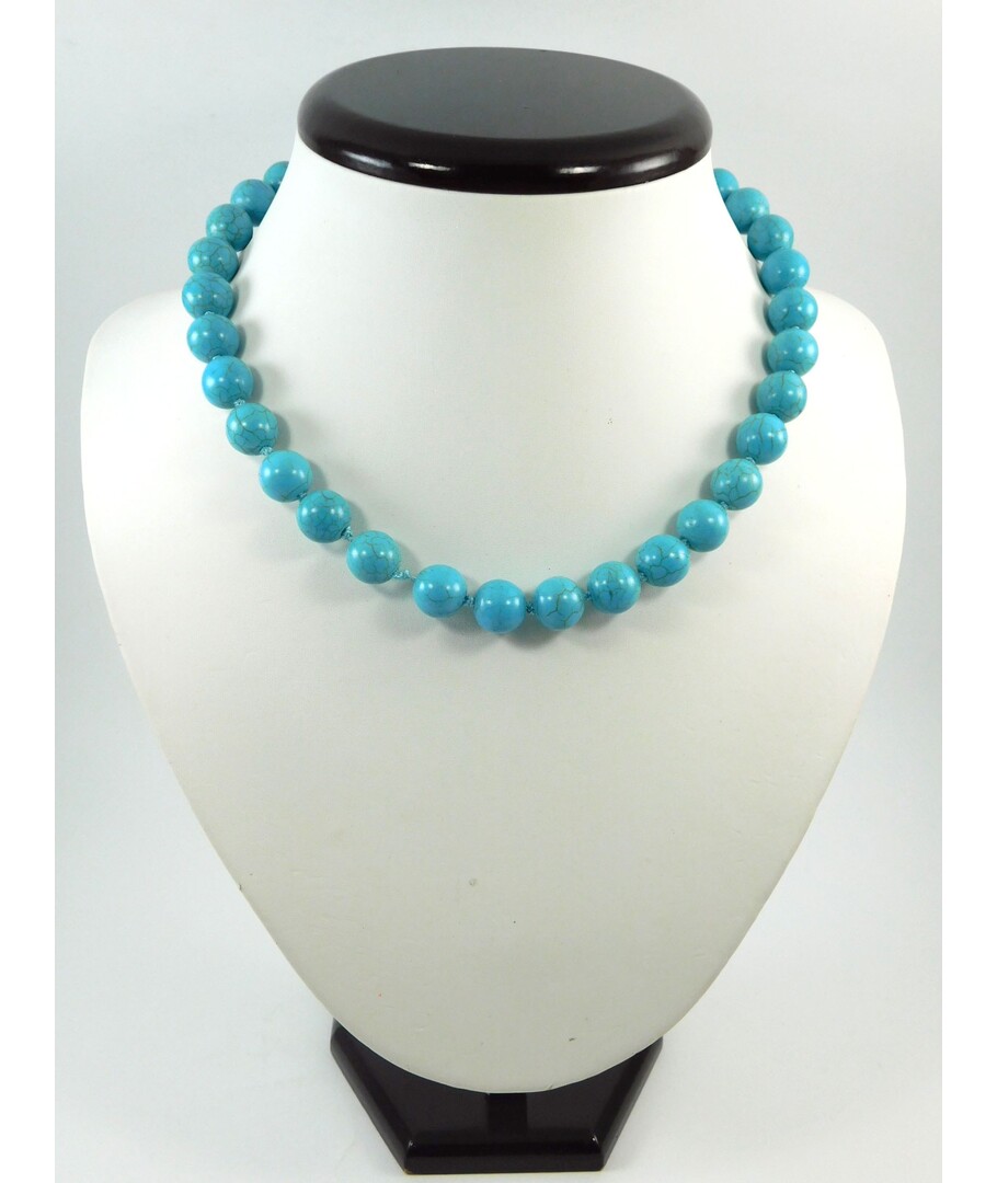 Necklace Turquoise press layer 10 mm														