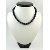 Agate layer facet necklace 10 mm