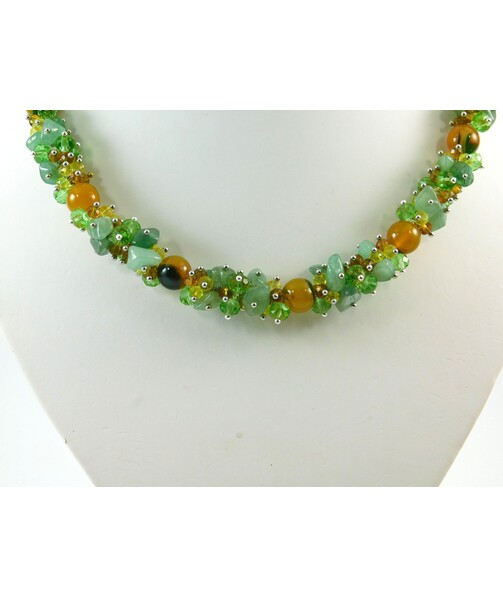 Exclusive necklace "Jade Autumn"