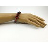 Exclusive bracelet &quot;Poinsettia&quot;, Malachite, Coral