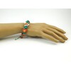 Exclusive bracelet &quot;Forest Rowan&quot;, Amazonite, Coral, Agate