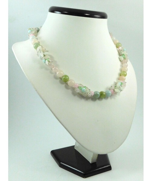 Exclusive necklace "Nymph" Morganite ("Colors" Collection)