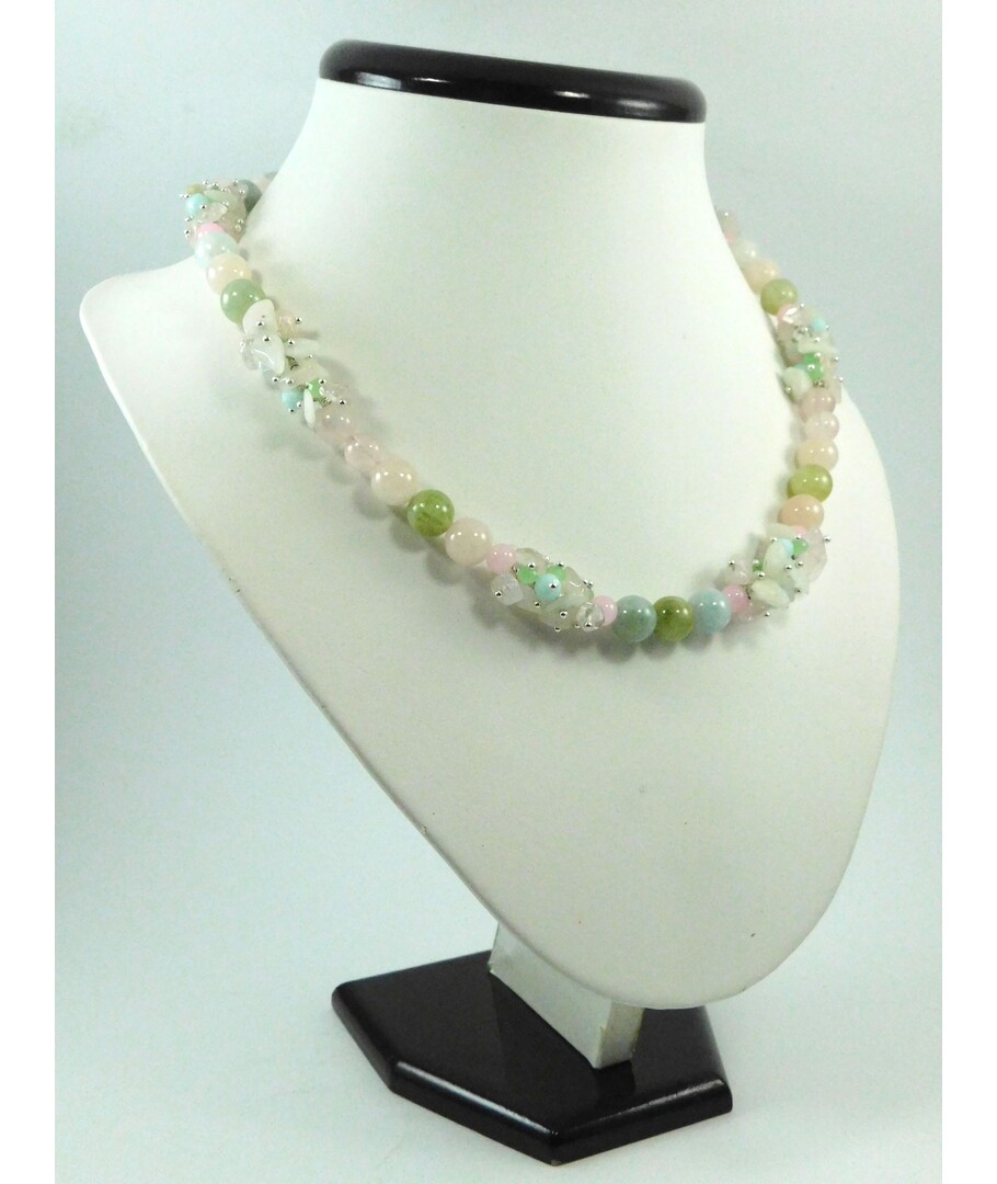 Exclusive necklace "Nymph" Morganite ("Colors" Collection)