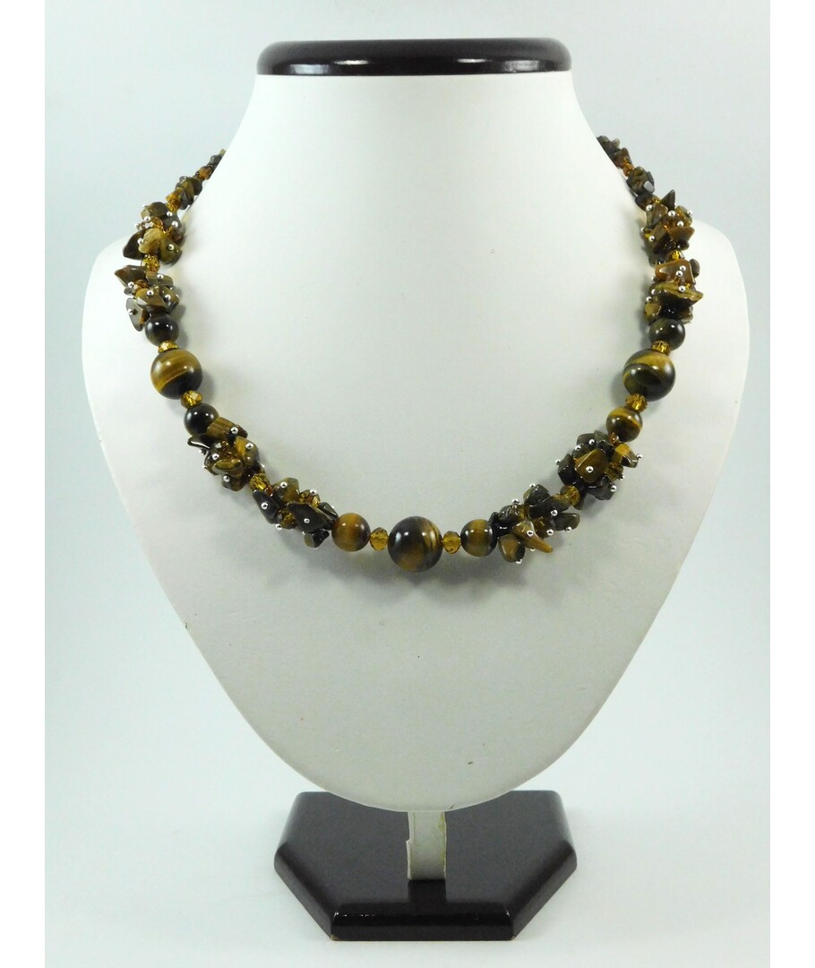 Exclusive necklace "Tiger's Adventure" Tiger's eye