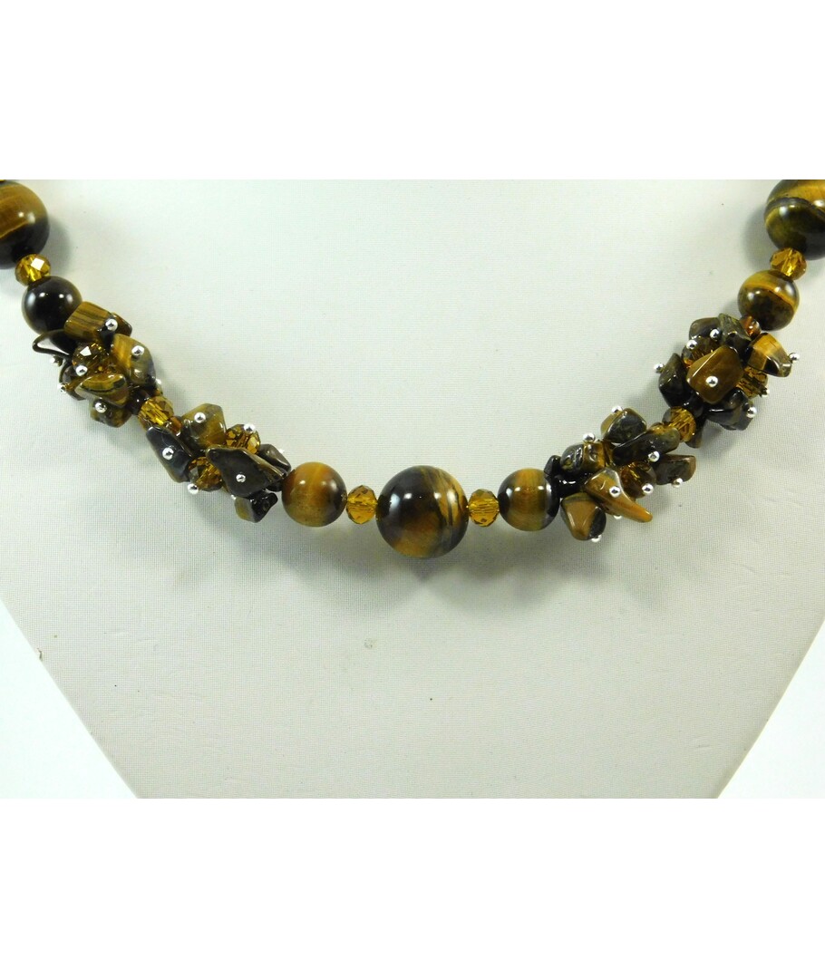 Exclusive necklace "Tiger's Adventure" Tiger's eye