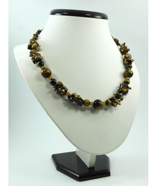 Exclusive necklace "Tiger's Adventure" Tiger's eye