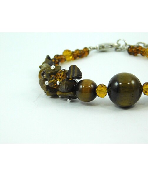 Exclusive bracelet "Tiger's Adventure" Tiger's eye