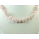 Эксклюзивное ожерелье "Розовая вуаль" Розовый кварц