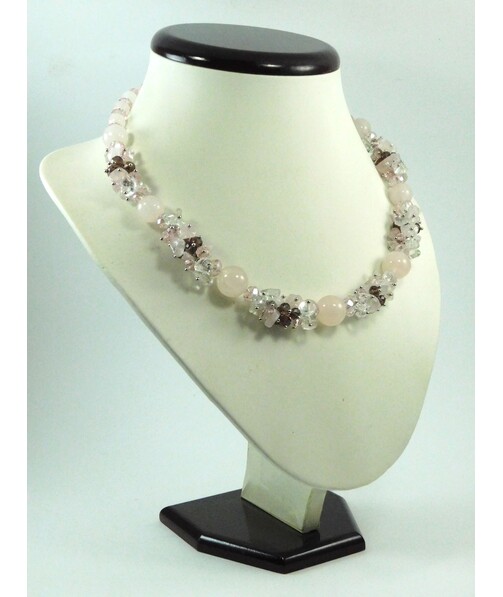 Exclusive necklace "Pink Sakura" Pink quartz