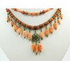 Exclusive necklace &quot;Antique 2&quot; Coral