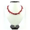 Red needle coral necklace