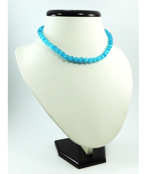 Blue cat's eye necklace