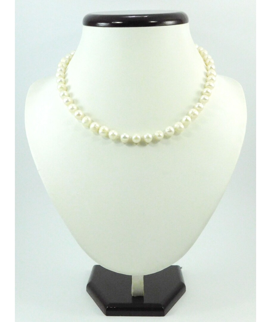 Pearl necklace 6 mm cream															