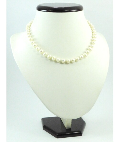 Pearl necklace 6 mm cream															