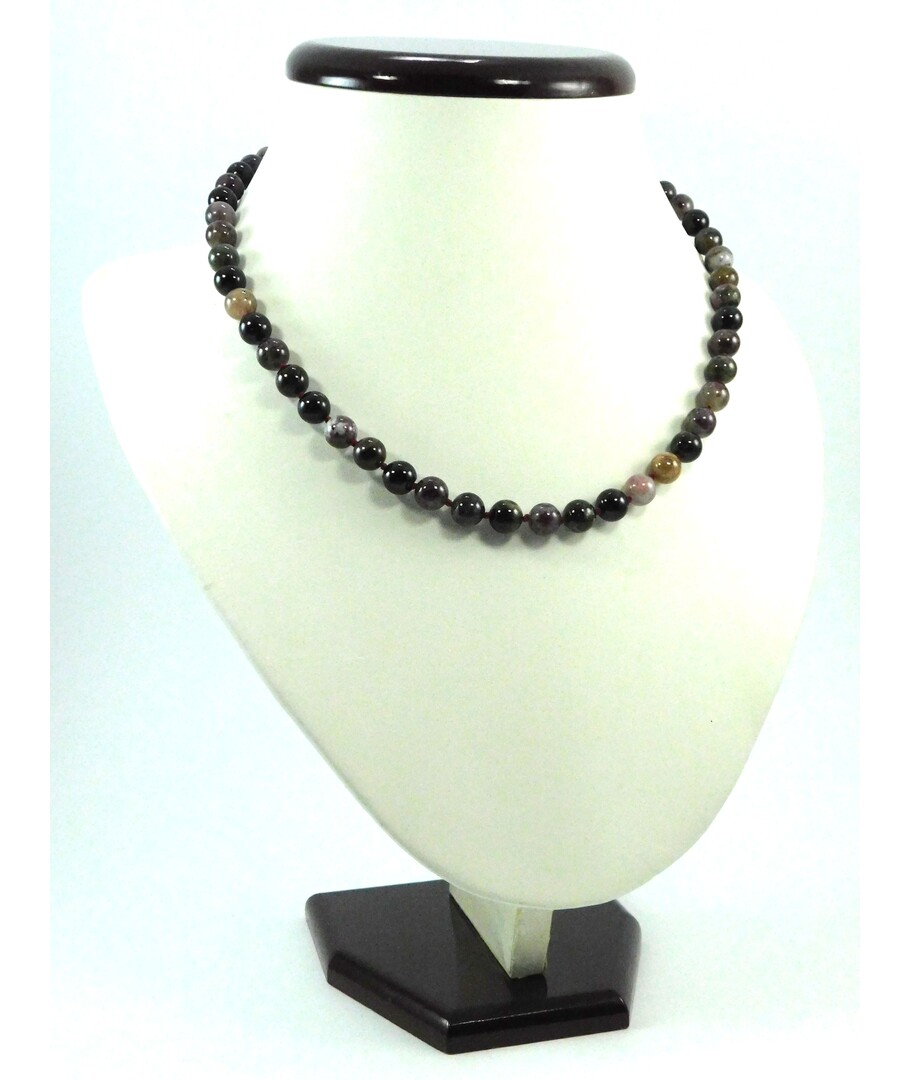 Tourmaline necklace 8 mm. 															