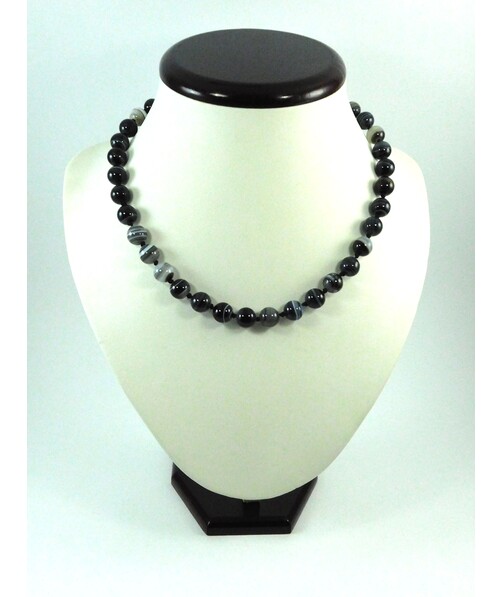 Agate gray necklace