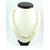 Necklace Pearls white + cream 8mm 60cm