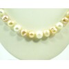 Necklace Pearls white + cream 8mm 60cm