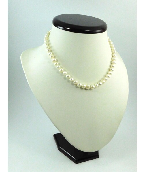 Necklace White pearls 6mm 43cm													