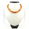 Carnelian necklace + silver clasp