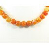 Carnelian necklace + silver clasp