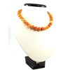 Carnelian necklace + silver clasp