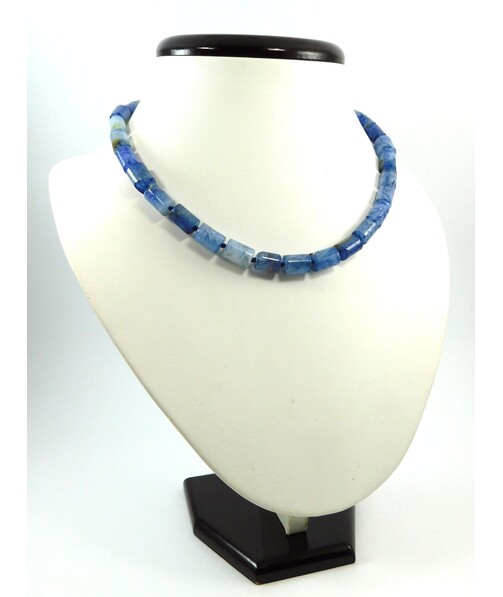 Agate tube necklace