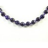 Amethyst necklace 8 mm.