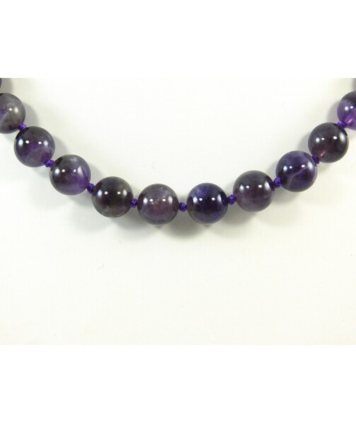 Amethyst necklace 10 mm