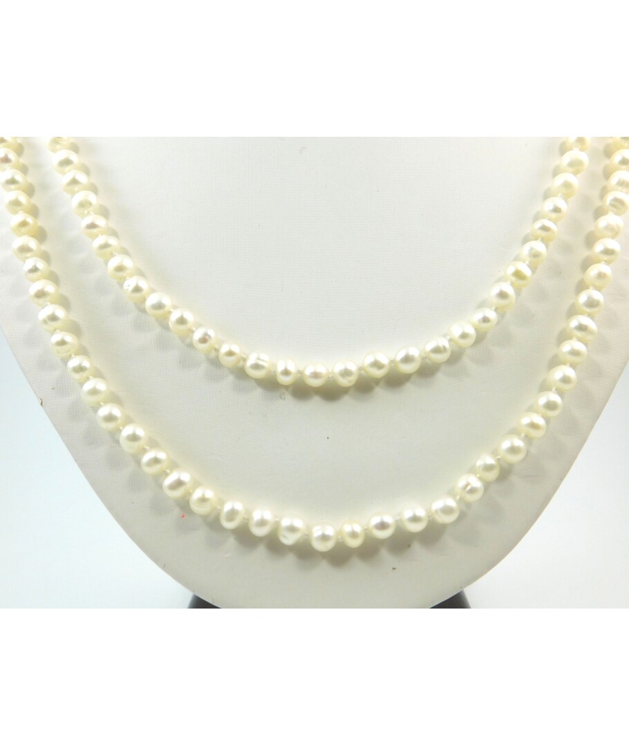 Pearl necklace 5mm 120cm