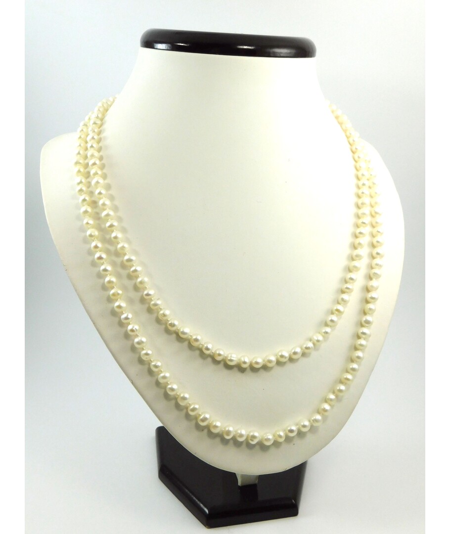 Pearl necklace 5mm 120cm