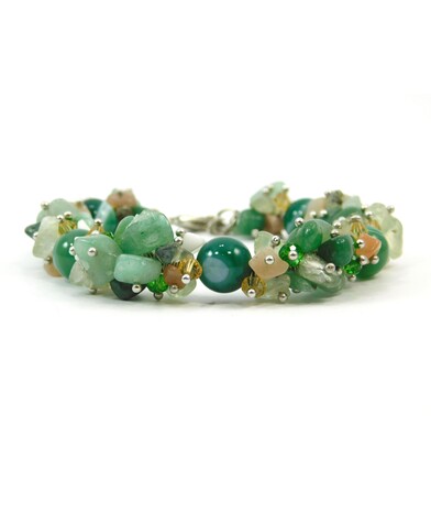 Exclusive green Agate bracelet