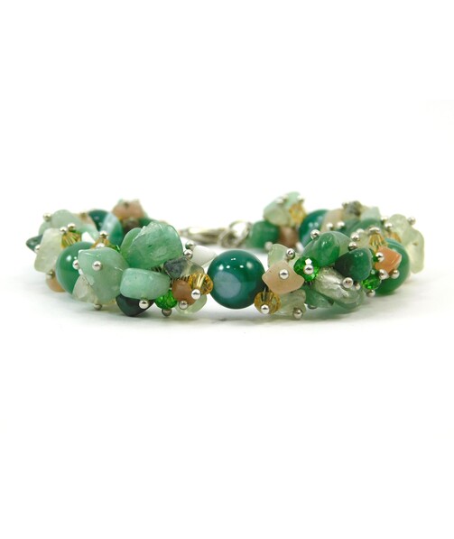 Exclusive green Agate bracelet