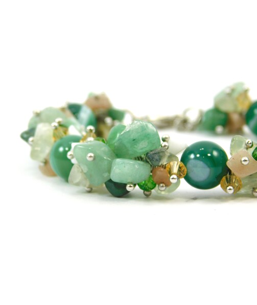 Exclusive green Agate bracelet