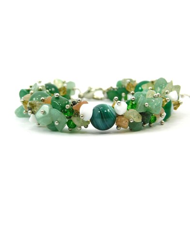 Exclusive green Agate bracelet