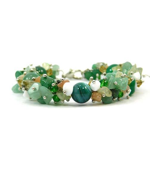 Exclusive green Agate bracelet