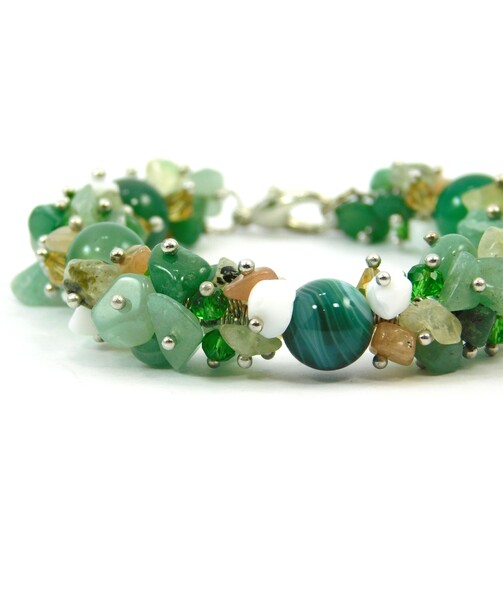 Exclusive green Agate bracelet