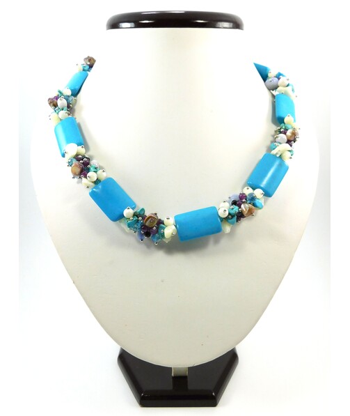 Exclusive turquoise necklace (Collection "Colors")